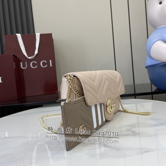 Gucci專櫃古馳最新款Marmont系列迷你手袋鏈條女包 jh2071型號：751526